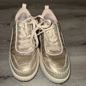 Dream Pairs Metallic Gold Sneakers